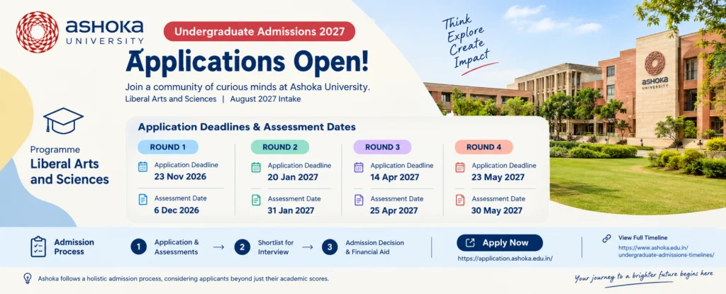 Ashoka University | Undergraduate Admissions 2027